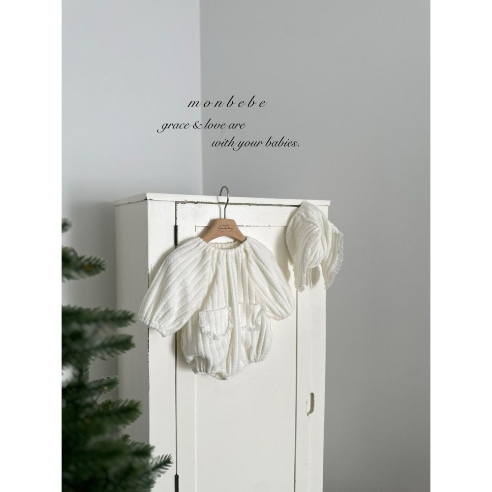 Monbebe 包屁衣 몽베베 니트봉봉슈트-細節圖3