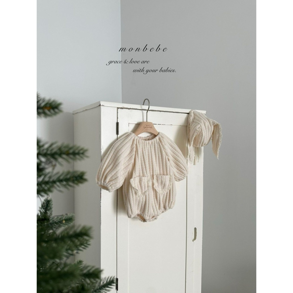 Monbebe 包屁衣 몽베베 니트봉봉슈트-細節圖4