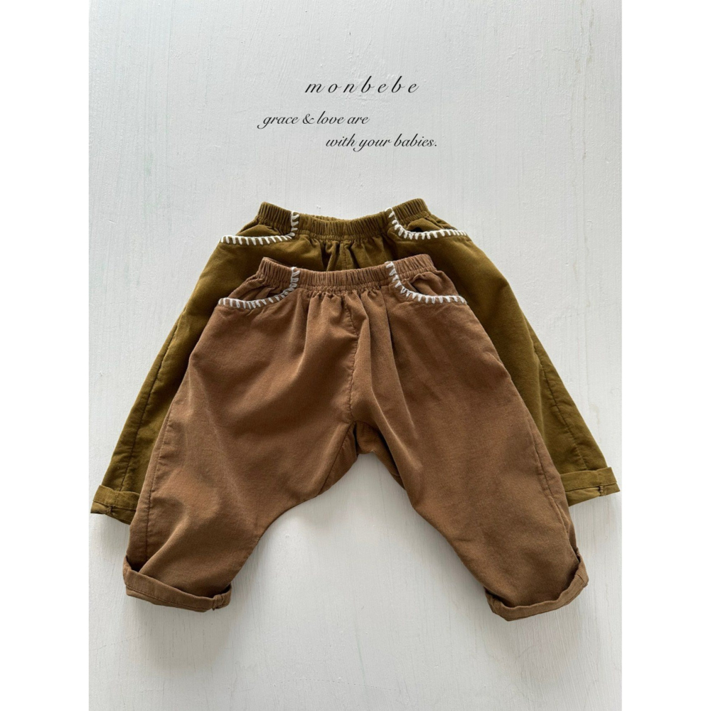 Monbebe 褲子 몽베베 루이스멜로팬츠-細節圖2