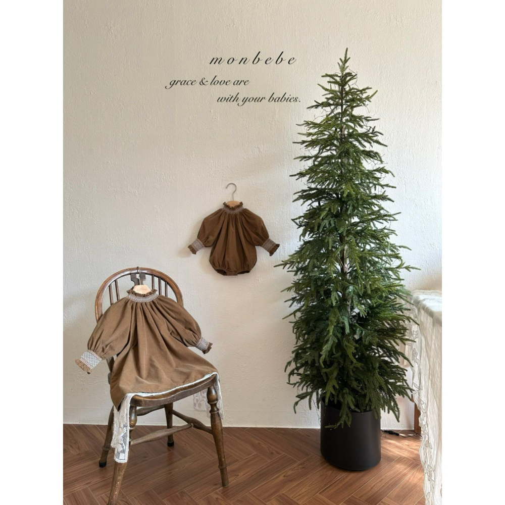 Monbebe 包屁衣 몽베베 샬럿스모크슈트-細節圖4