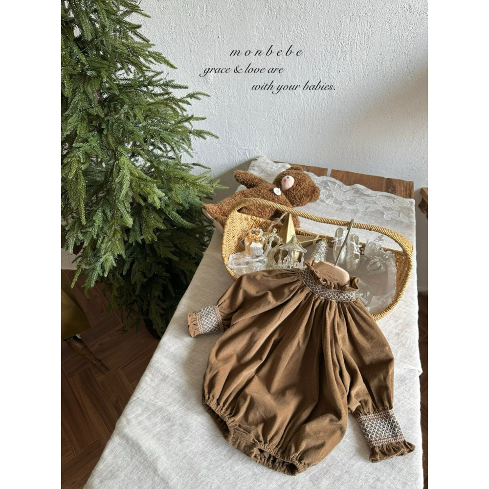 Monbebe 包屁衣 몽베베 샬럿스모크슈트-細節圖6