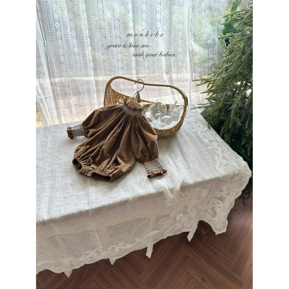 Monbebe 包屁衣 몽베베 샬럿스모크슈트-細節圖8