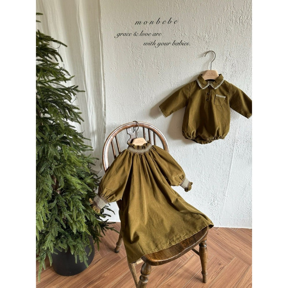 Monbebe 洋裝 몽베베 샬럿스모크원피스-細節圖4