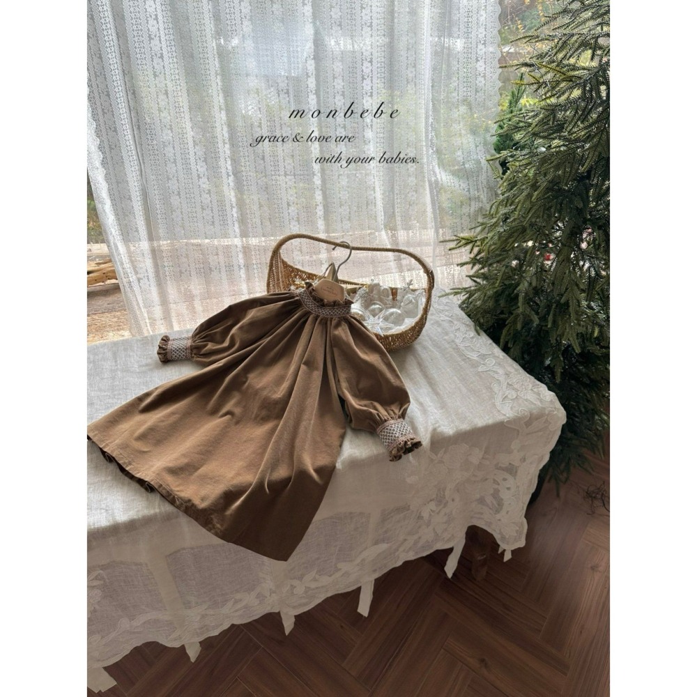 Monbebe 洋裝 몽베베 샬럿스모크원피스-細節圖5