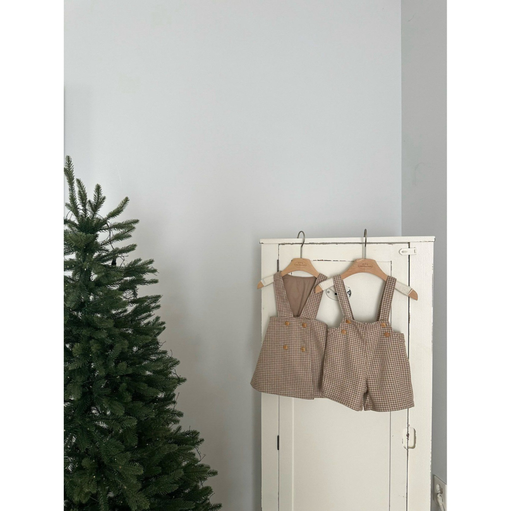 Monbebe 洋裝 몽베베 윈도우체크원피스-細節圖4