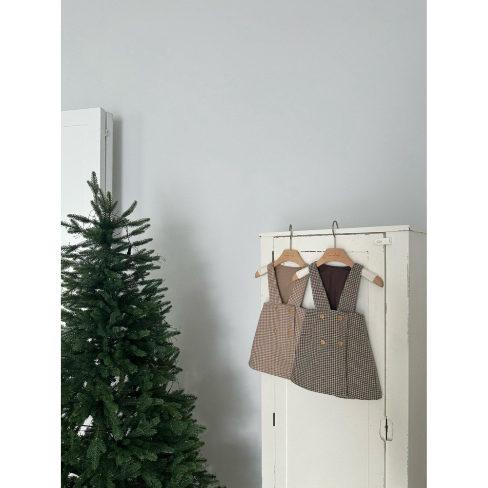 Monbebe 洋裝 몽베베 윈도우체크원피스-細節圖5