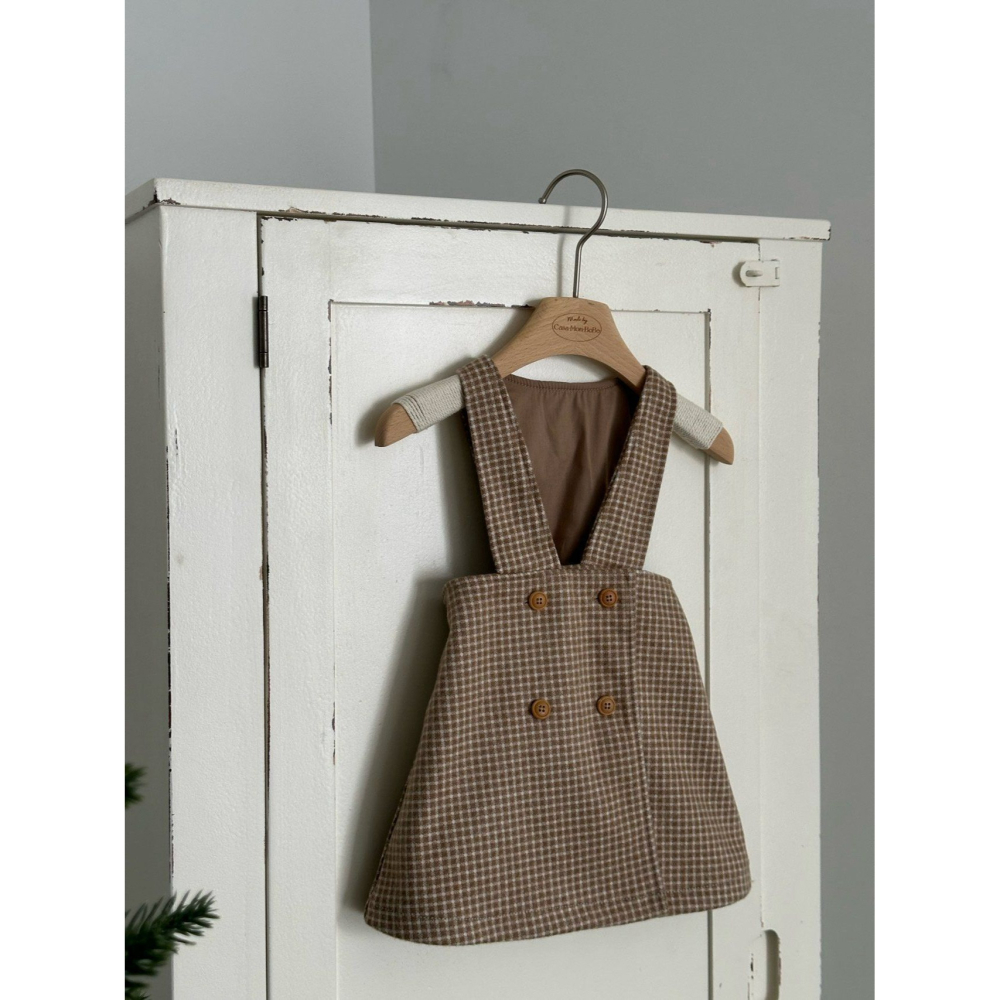 Monbebe 洋裝 몽베베 윈도우체크원피스-細節圖6