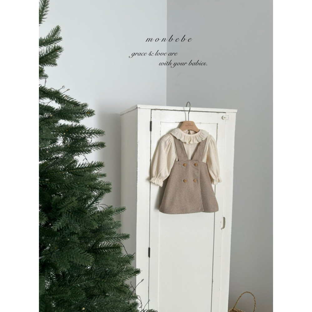 Monbebe 洋裝 몽베베 윈도우체크원피스-細節圖10