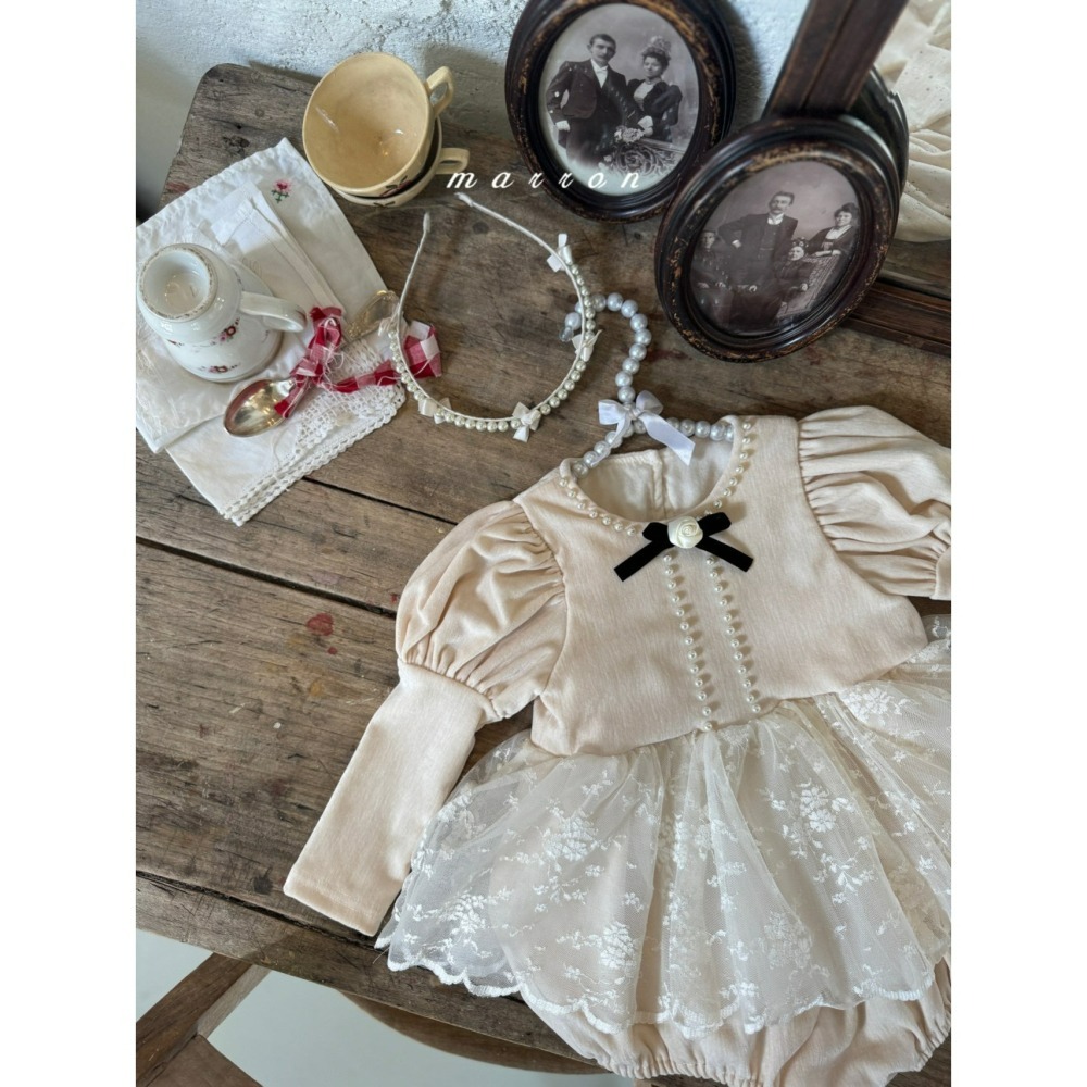 Marron 包屁衣 마론 베로나슈트 聖誕 크리스마스-細節圖3