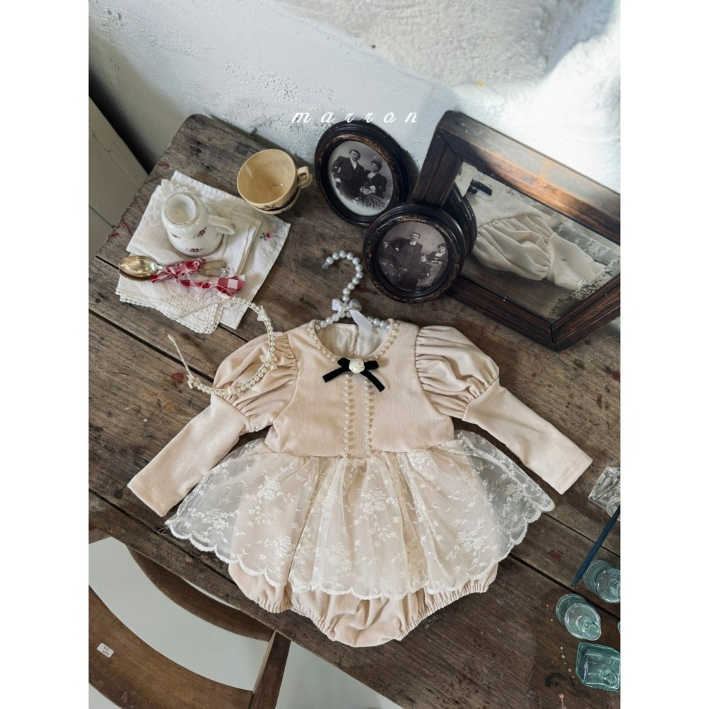 Marron 包屁衣 마론 베로나슈트 聖誕 크리스마스-細節圖5