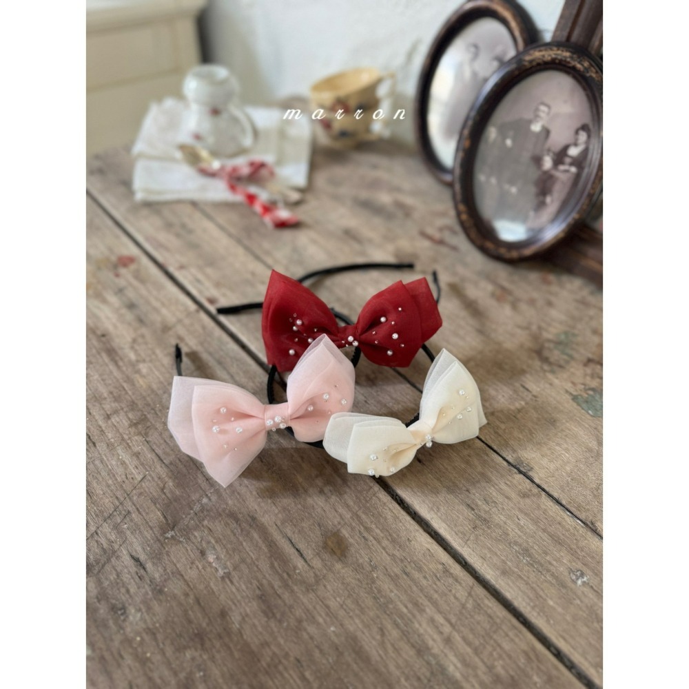 Marron 髮箍 마론 이자벨머리띠 聖誕 크리스마스-細節圖2