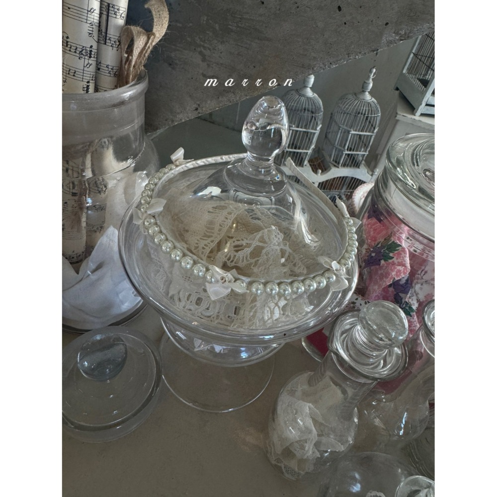 Marron 髮箍 마론 진주머리띠-細節圖4