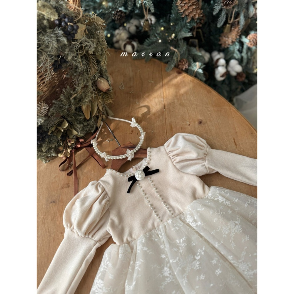 Marron 髮箍 마론 진주머리띠-細節圖8