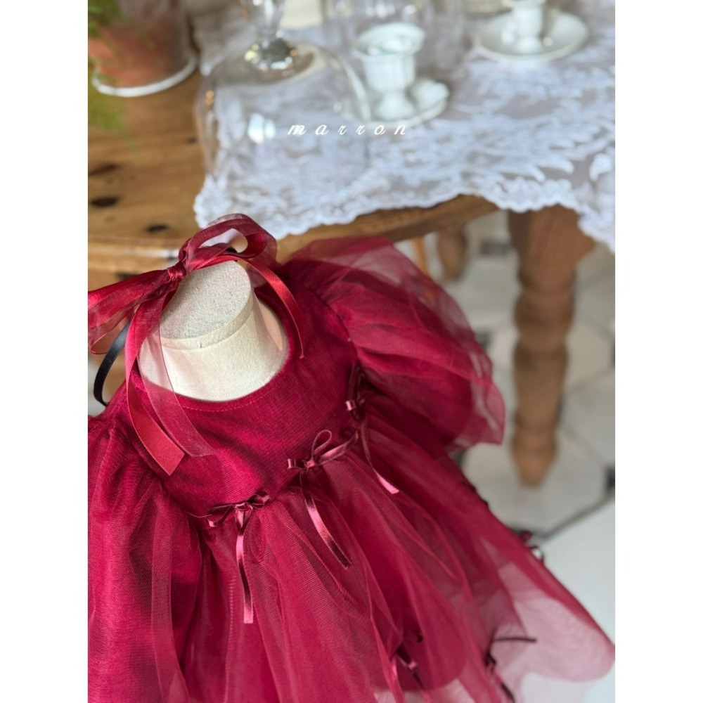 Marron 髮箍 마론 크리스마스리본머리띠 聖誕 크리스마스-細節圖6