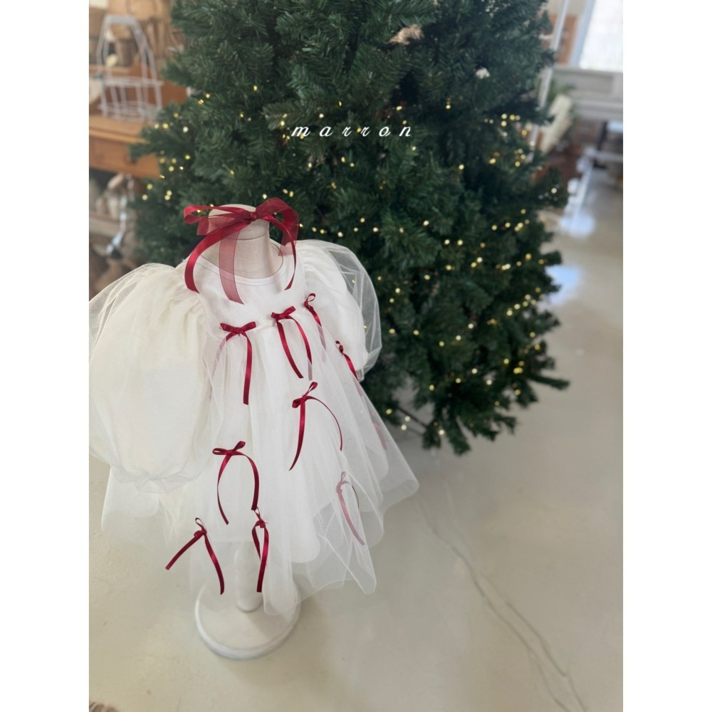 Marron 髮箍 마론 크리스마스리본머리띠 聖誕 크리스마스-細節圖8