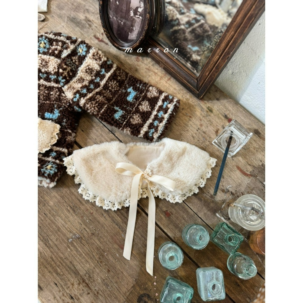 Marron 斗篷 마론 털케이프-細節圖2