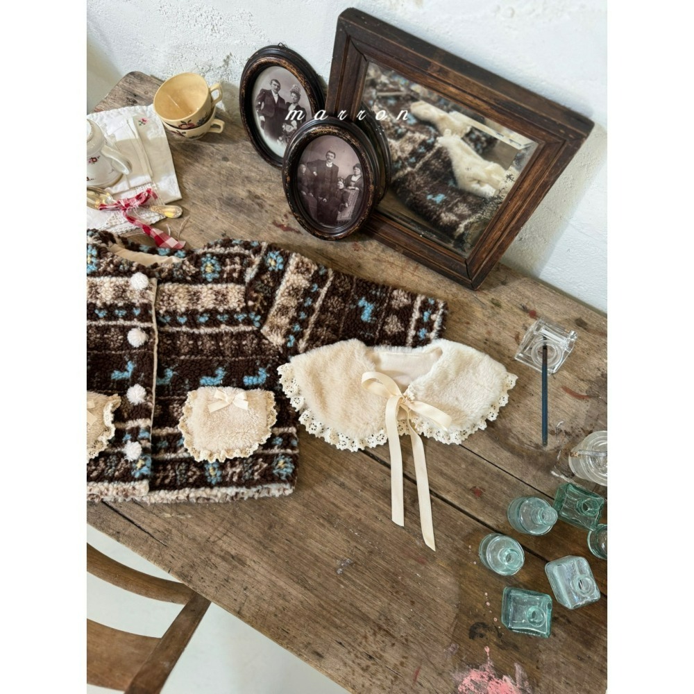 Marron 斗篷 마론 털케이프-細節圖3