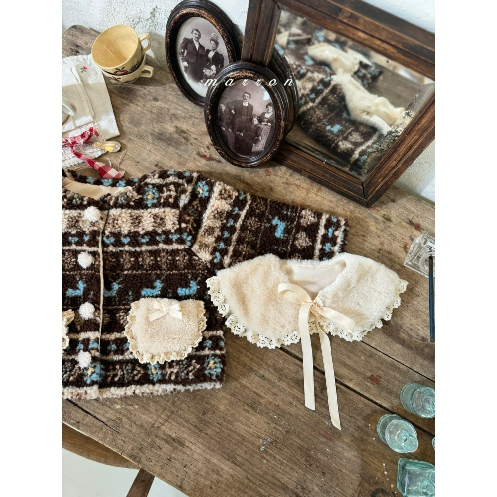 Marron 斗篷 마론 털케이프-細節圖4