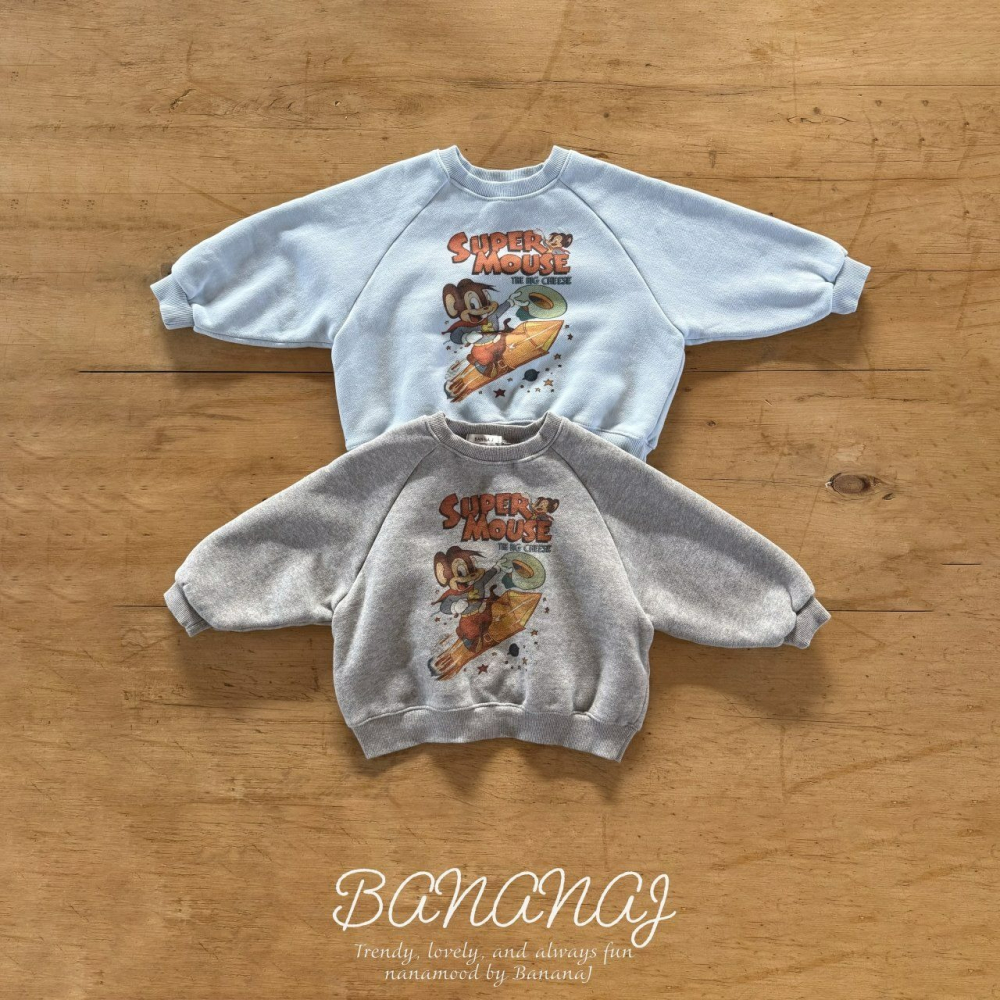 BananJ 上衣 바나나제이 히어로맨투맨-細節圖2