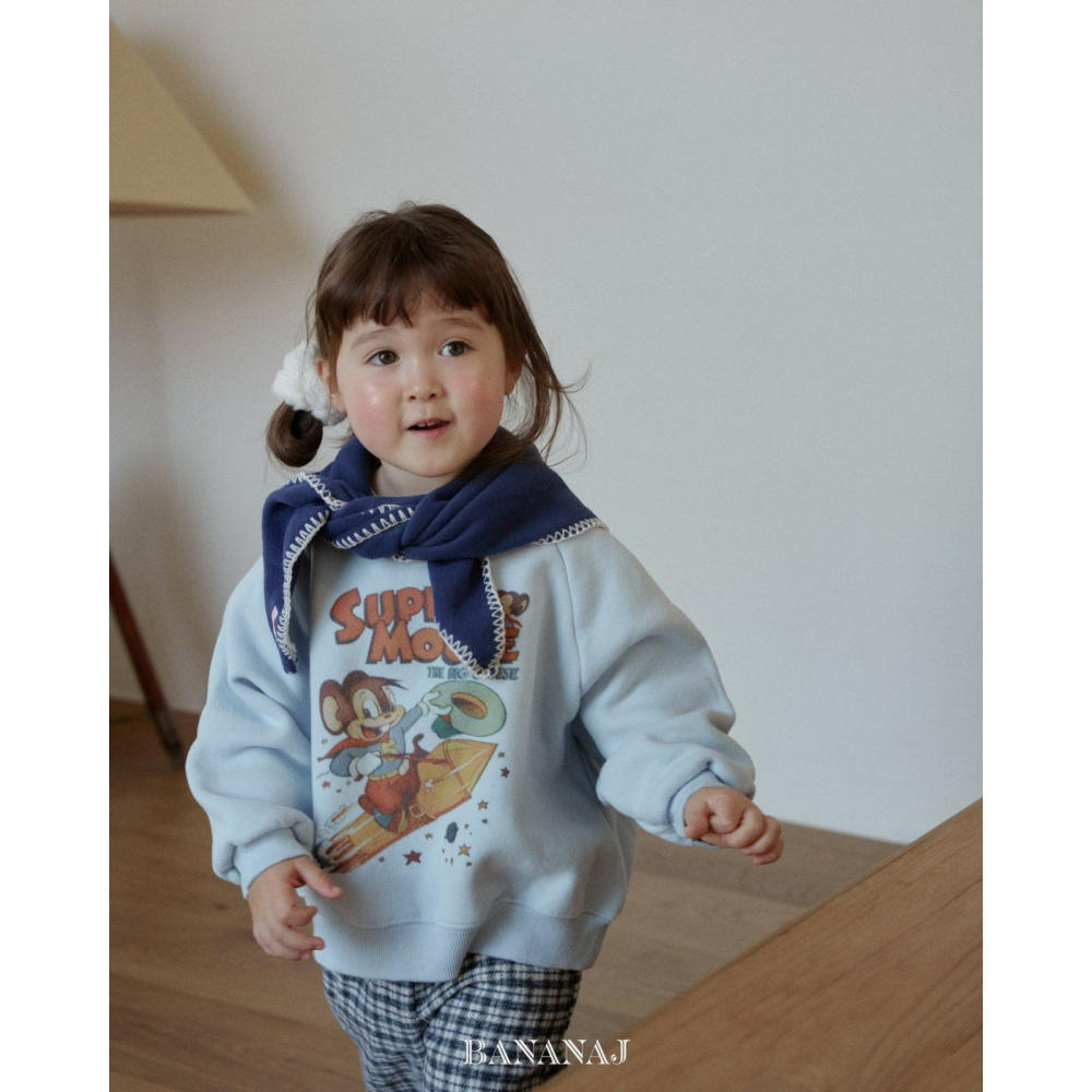 BananJ 上衣 바나나제이 히어로맨투맨-細節圖5