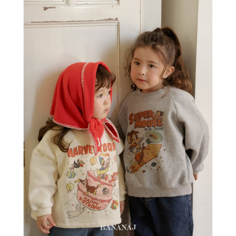 BananJ 上衣 바나나제이 히어로맨투맨-細節圖11