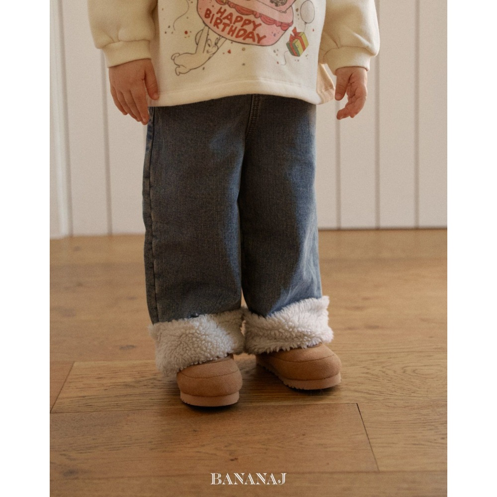 BananJ 褲子 바나나제이 덤블데님팬츠-細節圖10