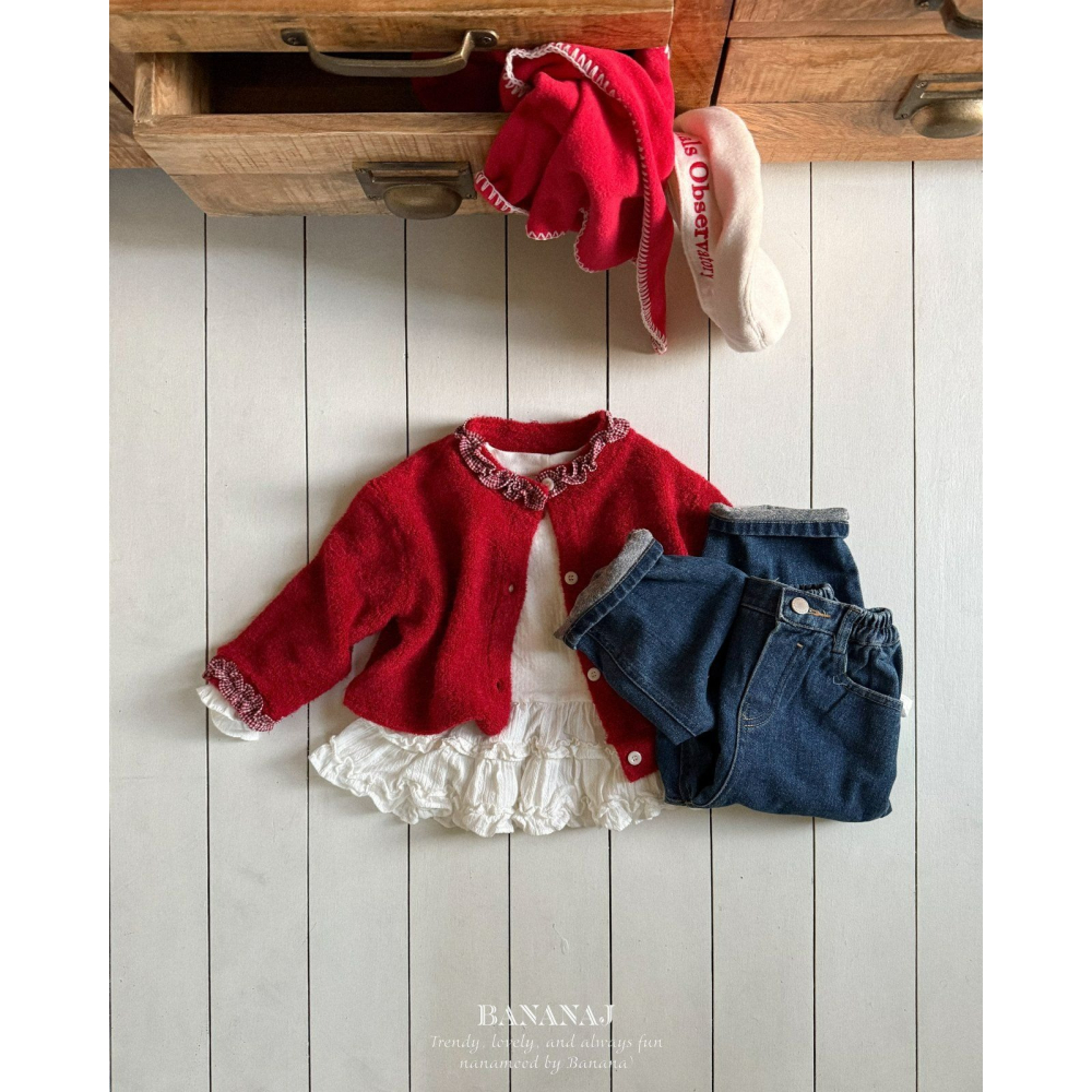 BananJ 上衣 바나나제이 러플프릴티-細節圖4