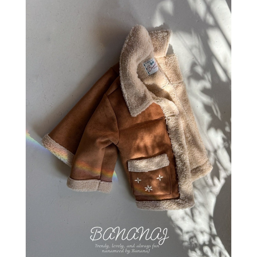 BananJ 外套 바나나제이 베어밍크무스탕-細節圖4