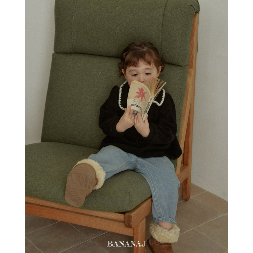 BananJ 褲子 바나나제이 윈터데님팬츠-細節圖7