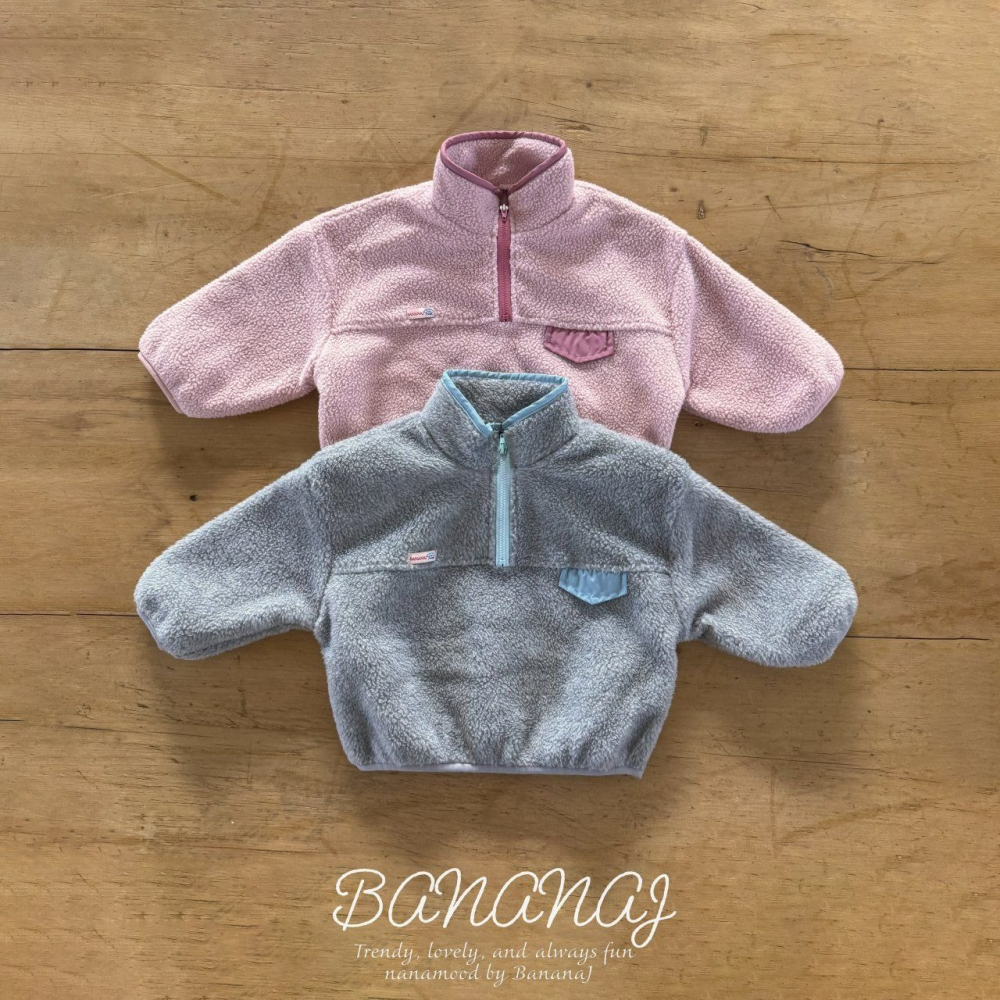 BananJ 外套 바나나제이 포밍하프집업-細節圖2