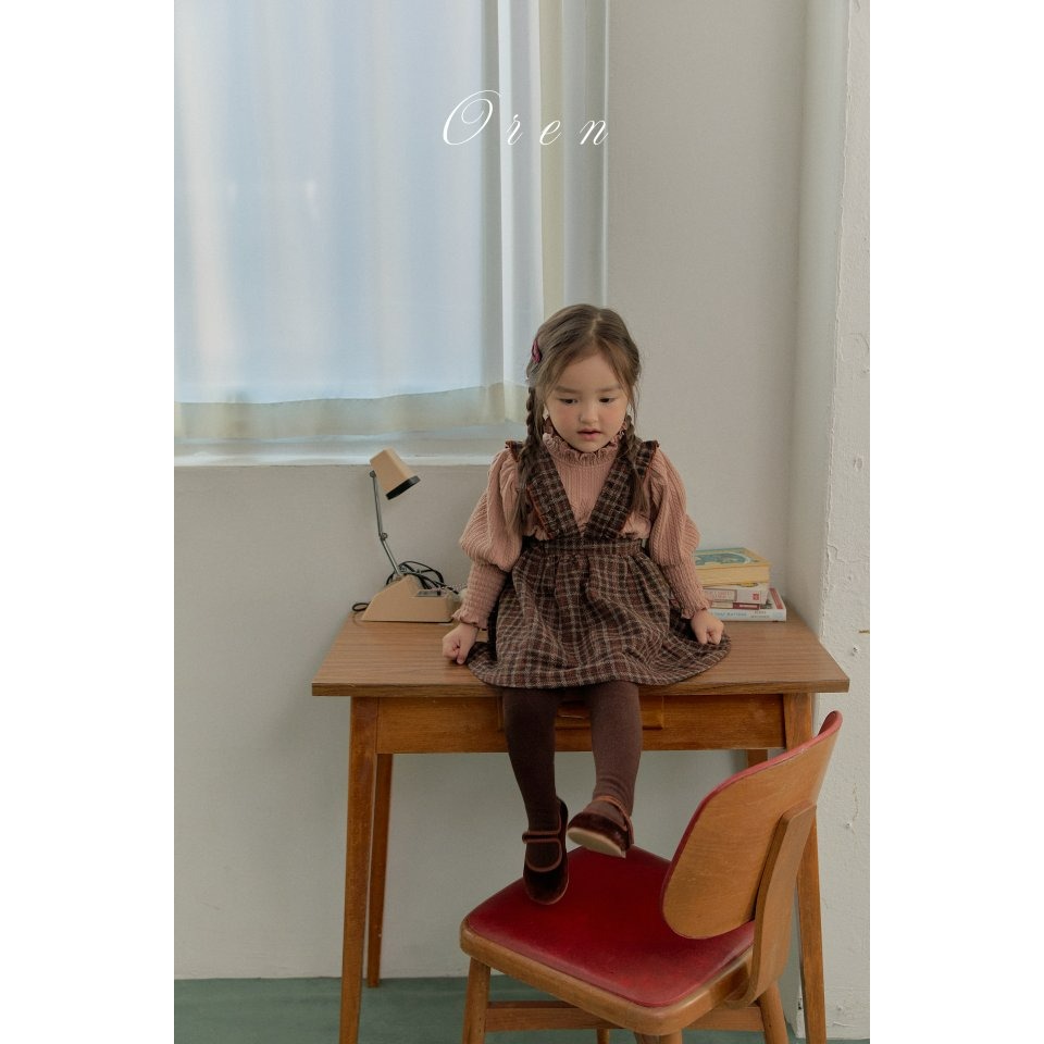 Oren 上衣 오렌 안느스모크티셔츠-細節圖3