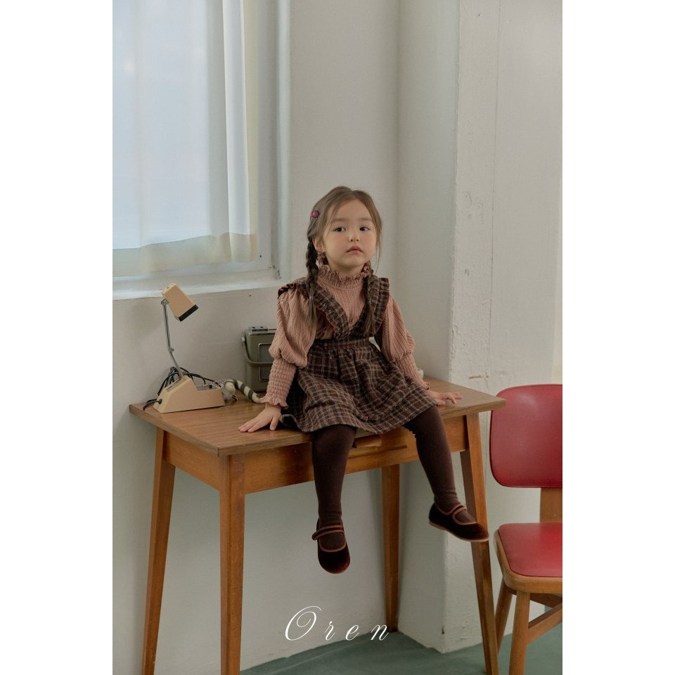 Oren 上衣 오렌 안느스모크티셔츠-細節圖4