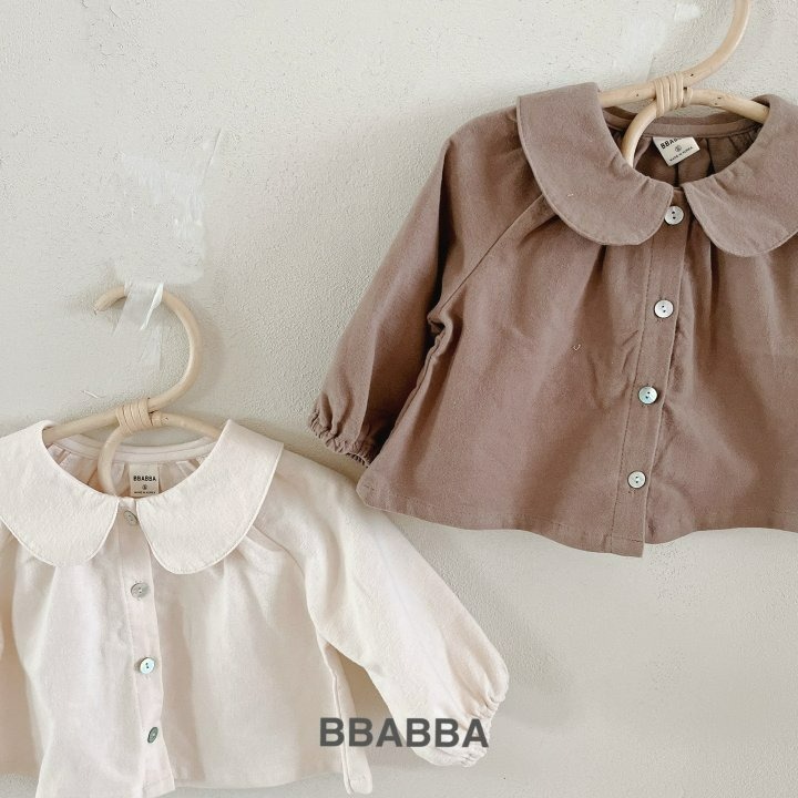 BBABBA 上衣 빠빠 로아블라우스-피치기모-細節圖2