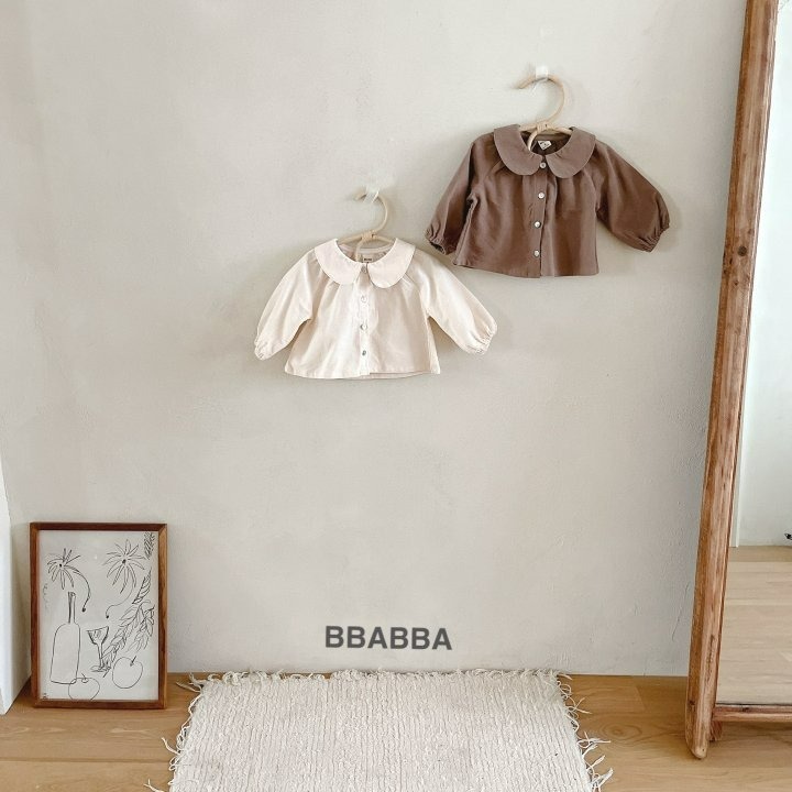 BBABBA 上衣 빠빠 로아블라우스-피치기모-細節圖5