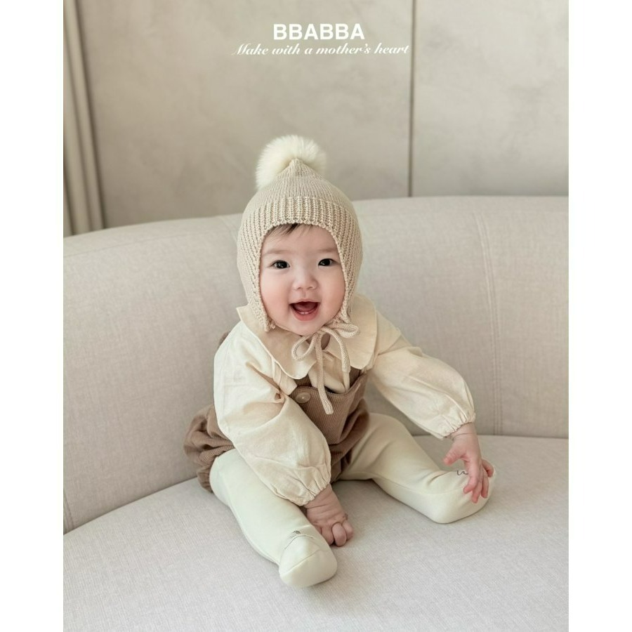 BBABBA 吊帶褲 褲子 빠빠 태오골덴멜빵-모델-細節圖2