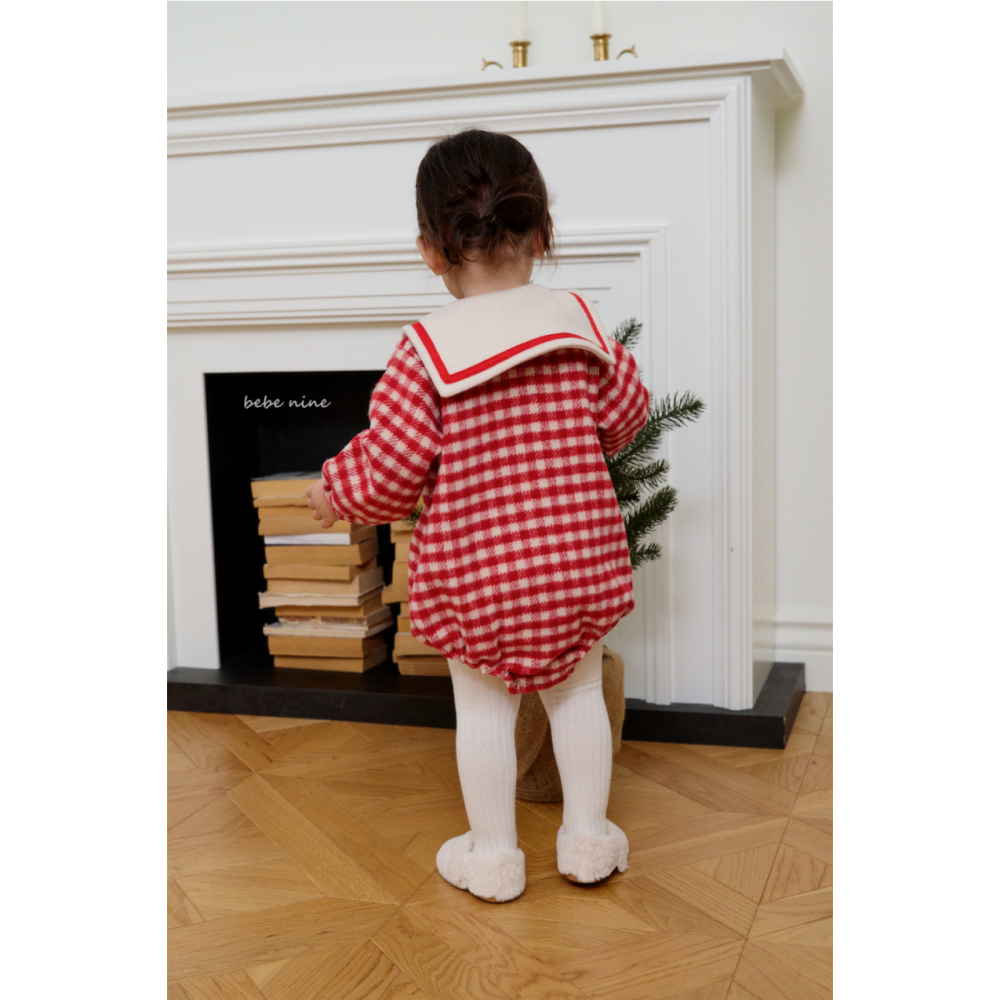 Bebenine 包屁衣 베베나인 체크세라슈트-細節圖4
