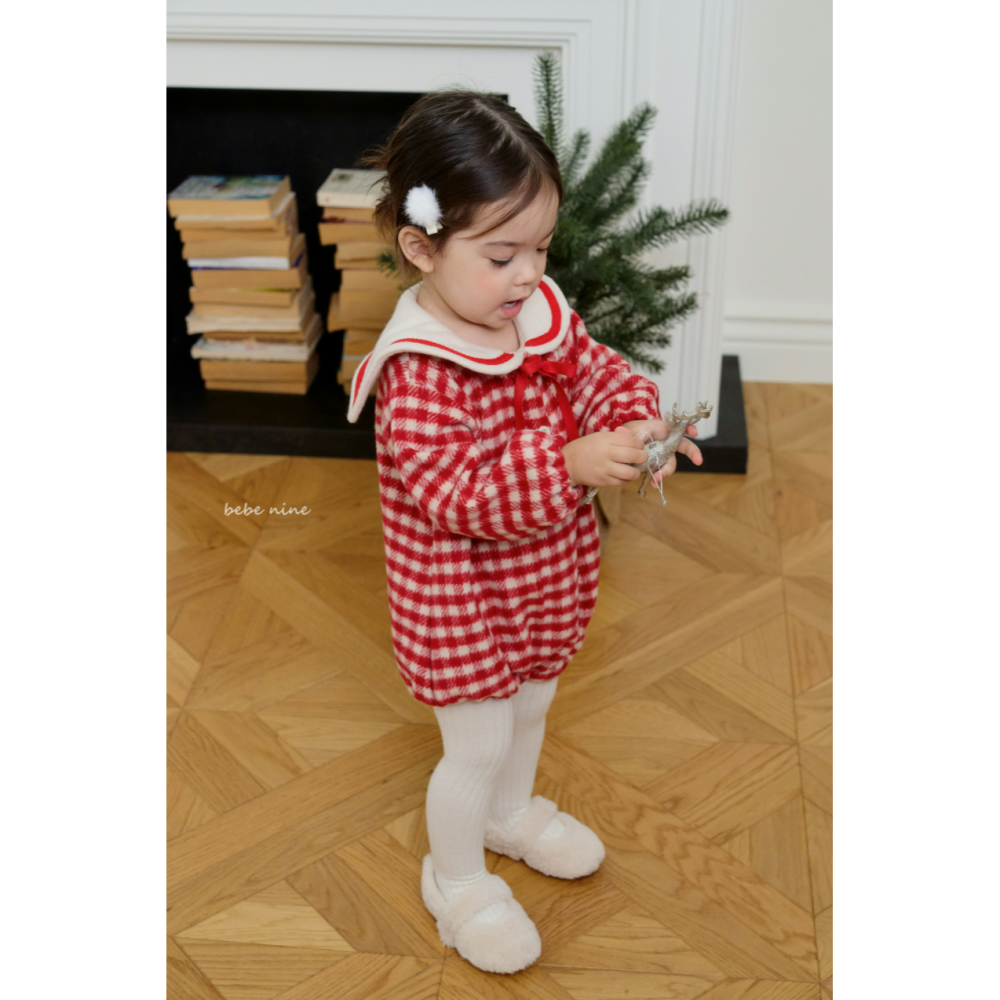 Bebenine 包屁衣 베베나인 체크세라슈트-細節圖5