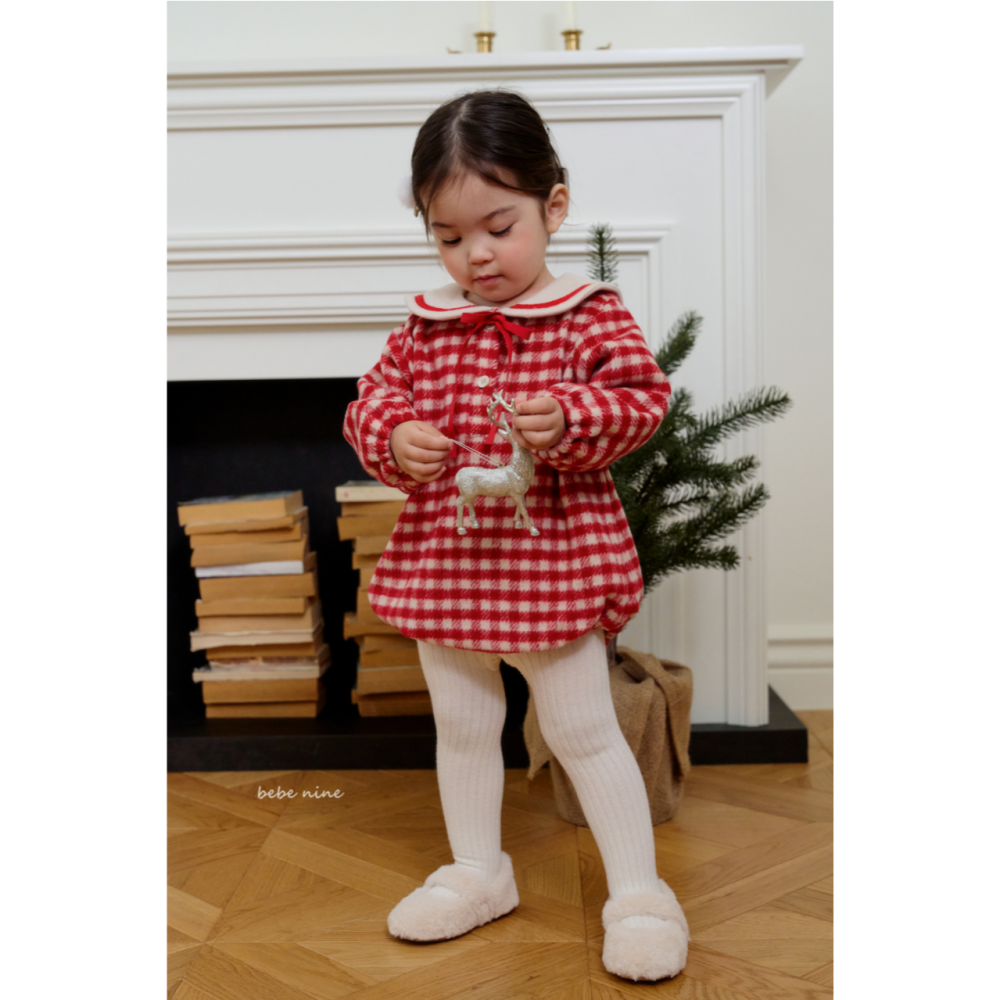 Bebenine 包屁衣 베베나인 체크세라슈트-細節圖6