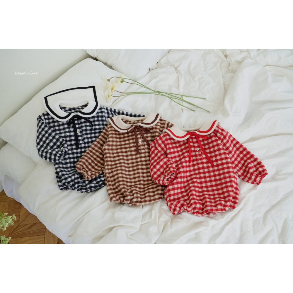 Bebenine 包屁衣 베베나인 체크세라슈트-細節圖10