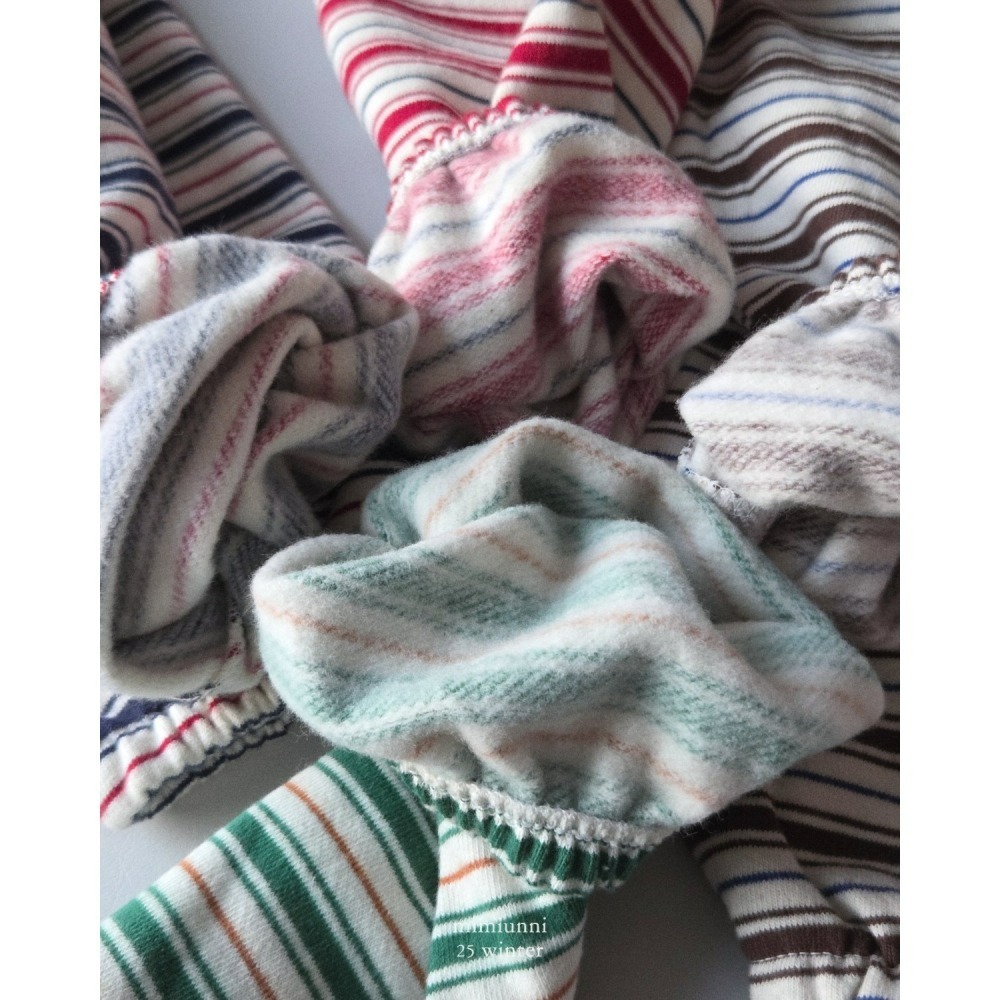 韓國製 mimiunni 冬季條紋褲 1+1(雙數下單)-細節圖2