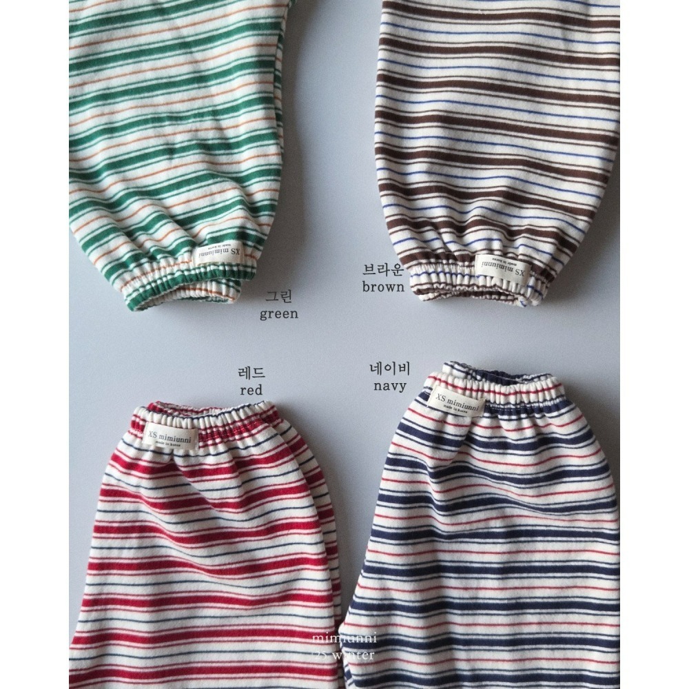 韓國製 mimiunni 冬季條紋褲 1+1(雙數下單)-細節圖4