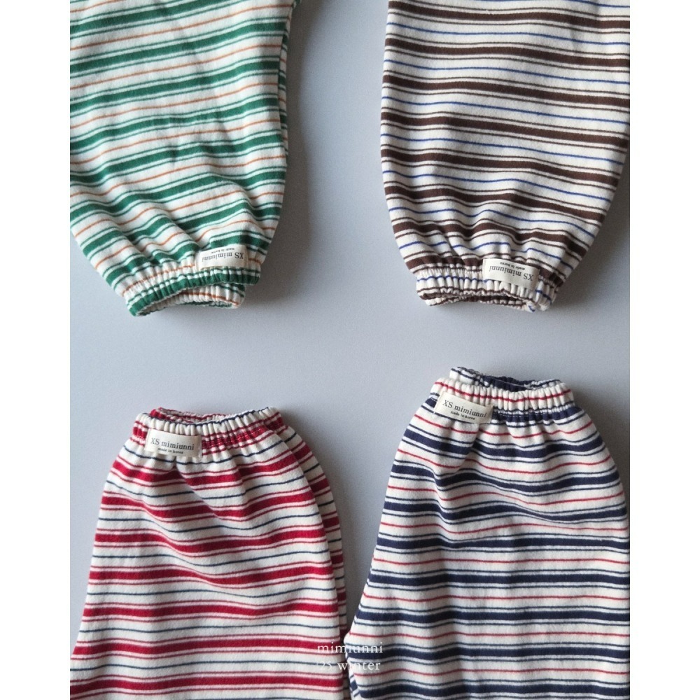 韓國製 mimiunni 冬季條紋褲 1+1(雙數下單)-細節圖6