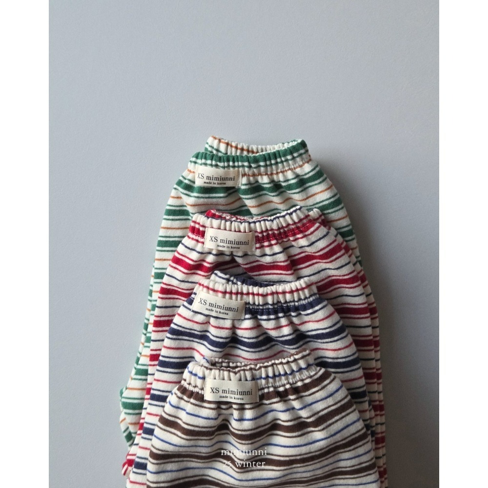 韓國製 mimiunni 冬季條紋褲 1+1(雙數下單)-細節圖7