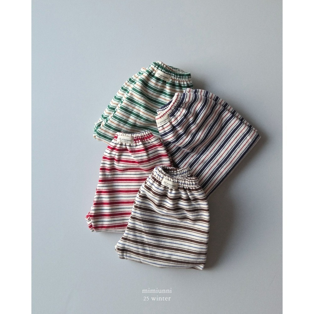韓國製 mimiunni 冬季條紋褲 1+1(雙數下單)-細節圖9