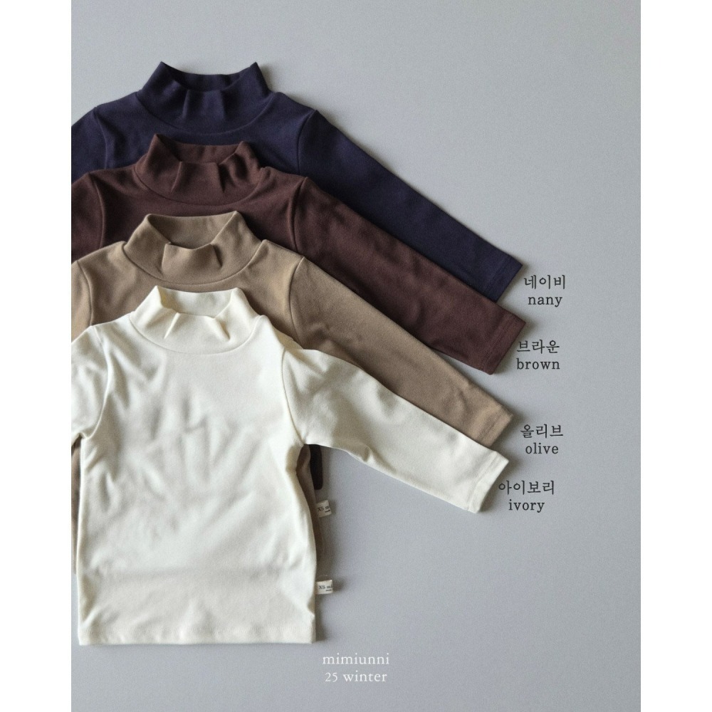 韓國製 mimiunni 冬季高領內搭上衣 1+1(雙數下單)-細節圖6