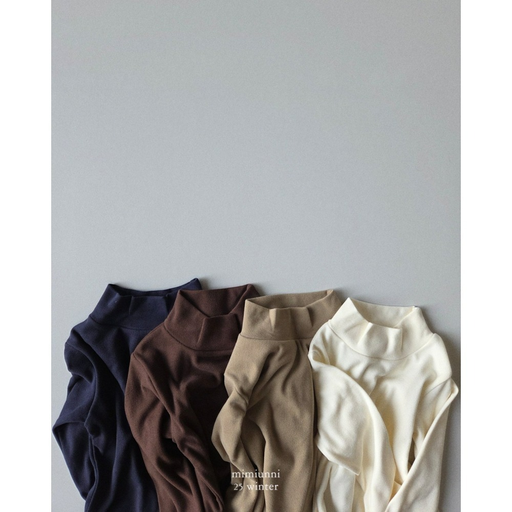 韓國製 mimiunni 冬季高領內搭上衣 1+1(雙數下單)-細節圖8