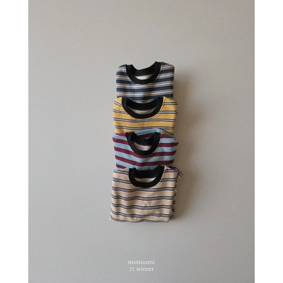 韓國製 mimiunni 冬季條紋上衣1+1 (雙數下單)-細節圖4