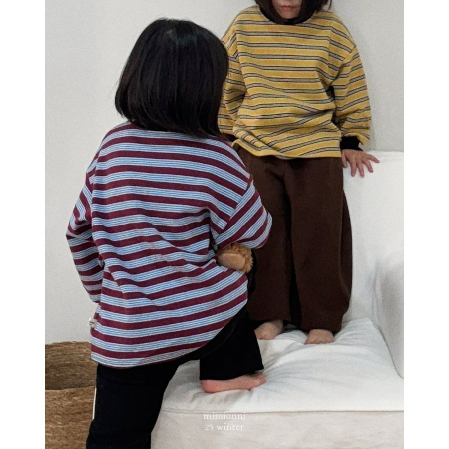 韓國製 mimiunni 冬季條紋上衣1+1 (雙數下單)-細節圖9