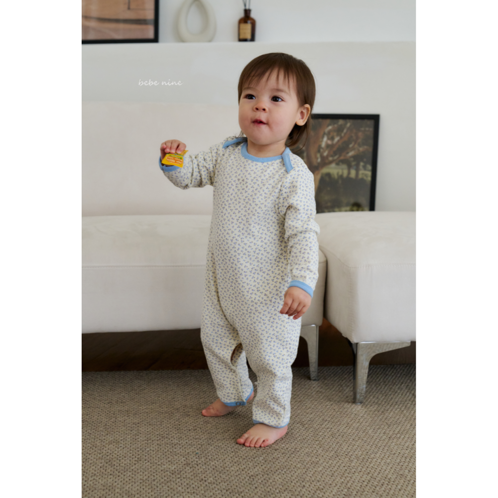 Bebenine 包屁衣 베베나인 플라워실내복슈트-細節圖2