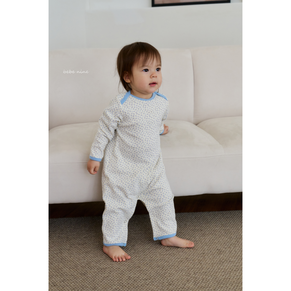 Bebenine 包屁衣 베베나인 플라워실내복슈트-細節圖3